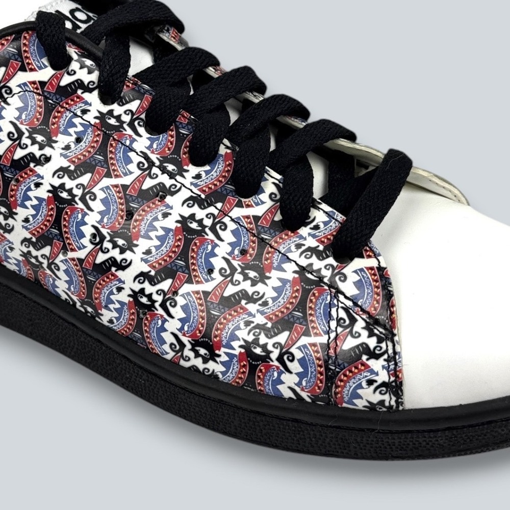 ADIDAS Collab STAN SMITH 2 Athletic Shoes Sz 10 Court Jester Joker Graffiti Art - Picture 2 of 13